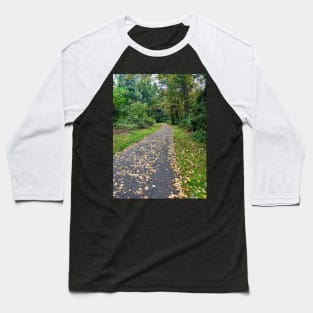 Late September Morning New England Nature Walk - fallen leaves Baseball T-Shirt